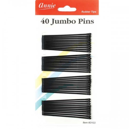 Annie 40 Jumbo Hair Pins #3103 (Black)